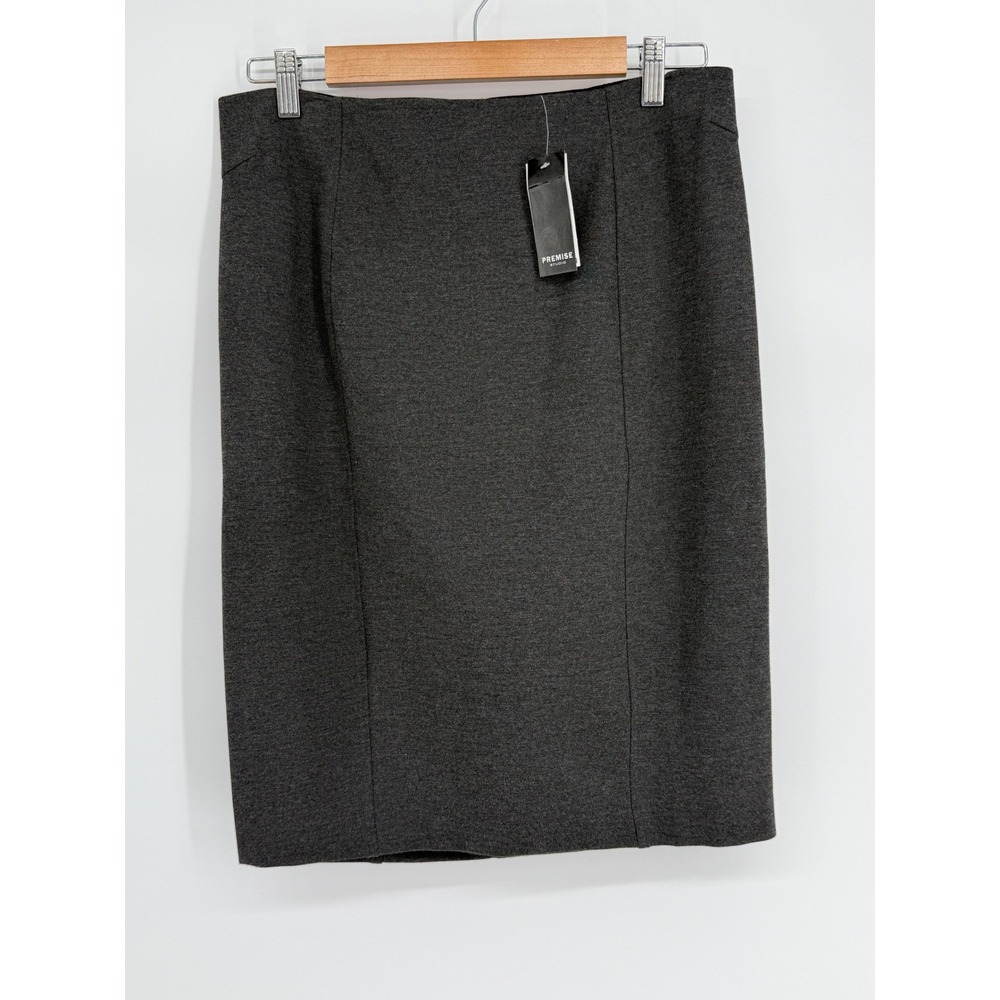 Premise Studio Womens Graphite Grey Stretch Pencil Skirt Sz M NWT Orig $48